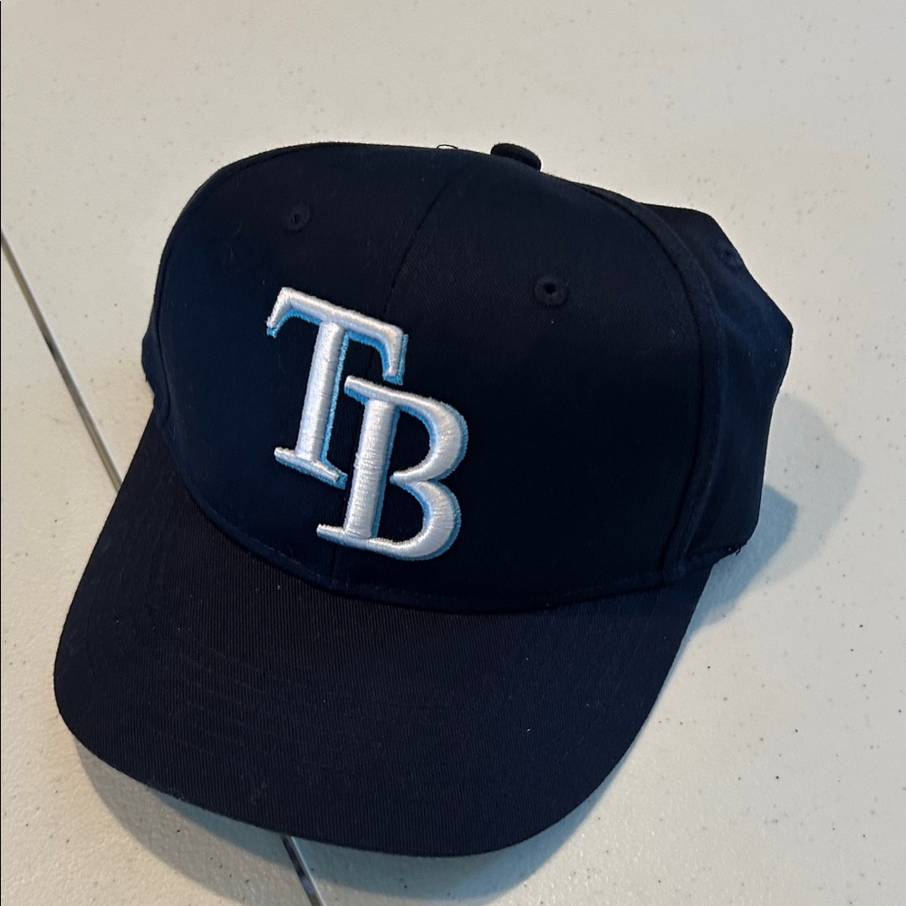 NWT Youth Navy Blue Cap with Tampa Bay Rays Logo